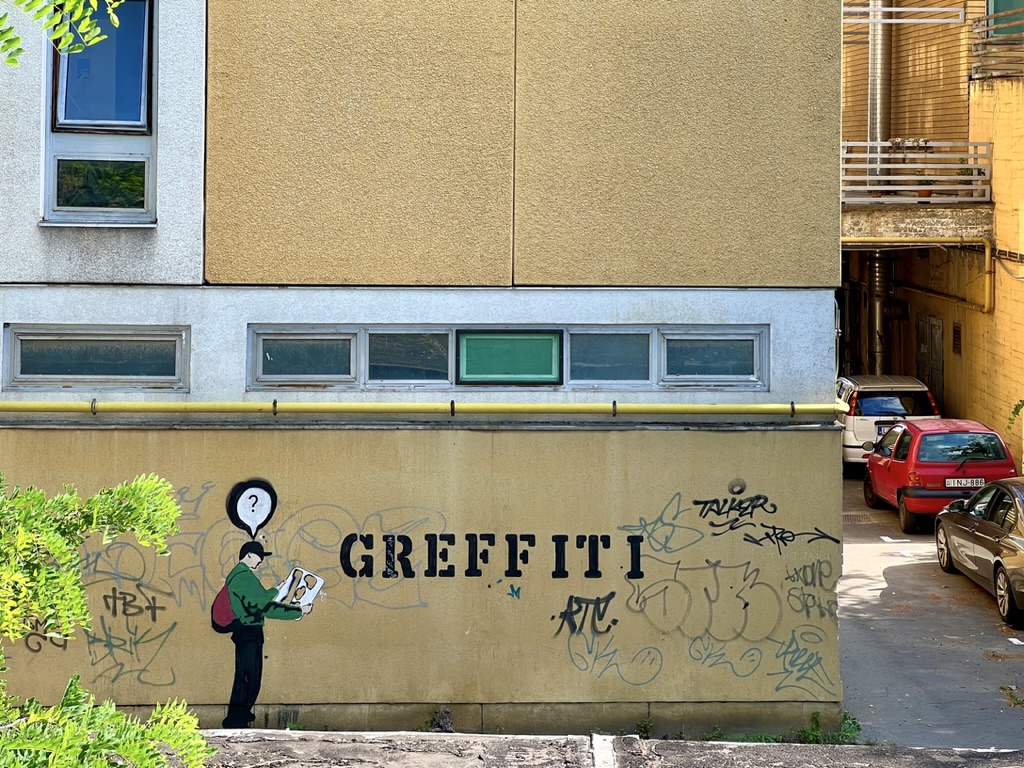 Graffiti on Borbás street