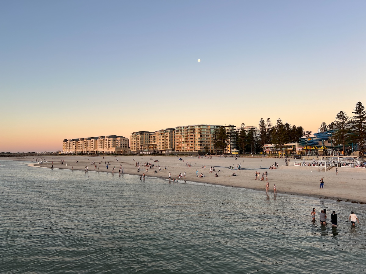 Hotels facing Glenelg Beach