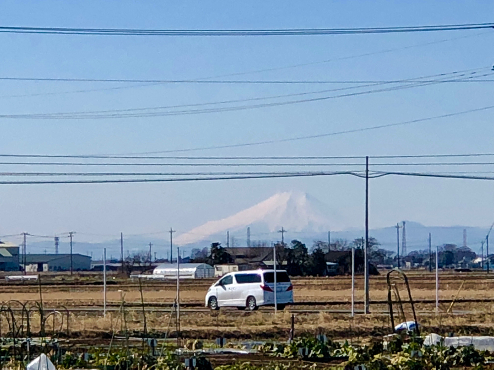 2018/02/07「思川」富士山が見えました。
