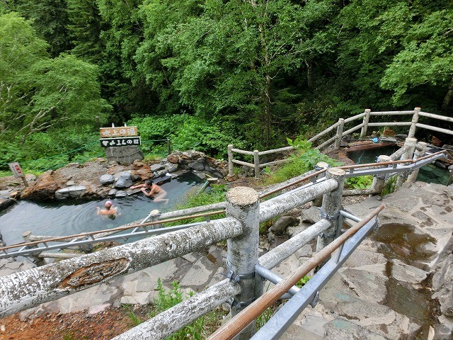 2014/07/12　北海道　吹上温泉　吹上露天の湯　五郎さんとシュウちゃんが入った露天風呂です。