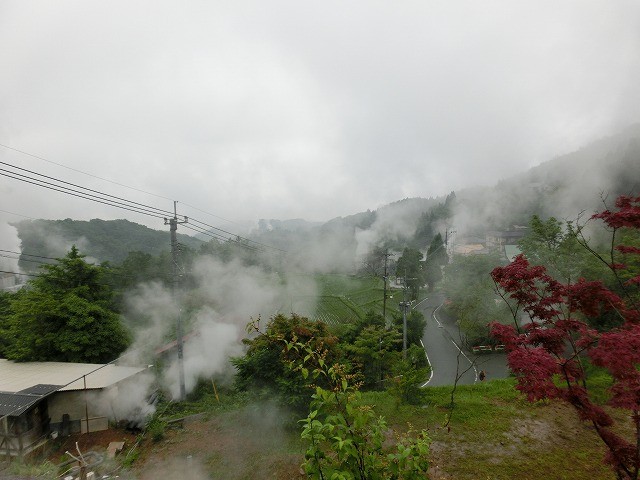 2015/06/16 熊本県　はげの湯温泉は、湯けむりだらけ