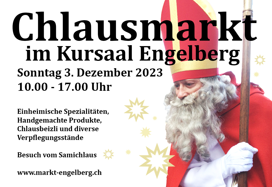 Chlausmarkt Sonntag 3.Dezember