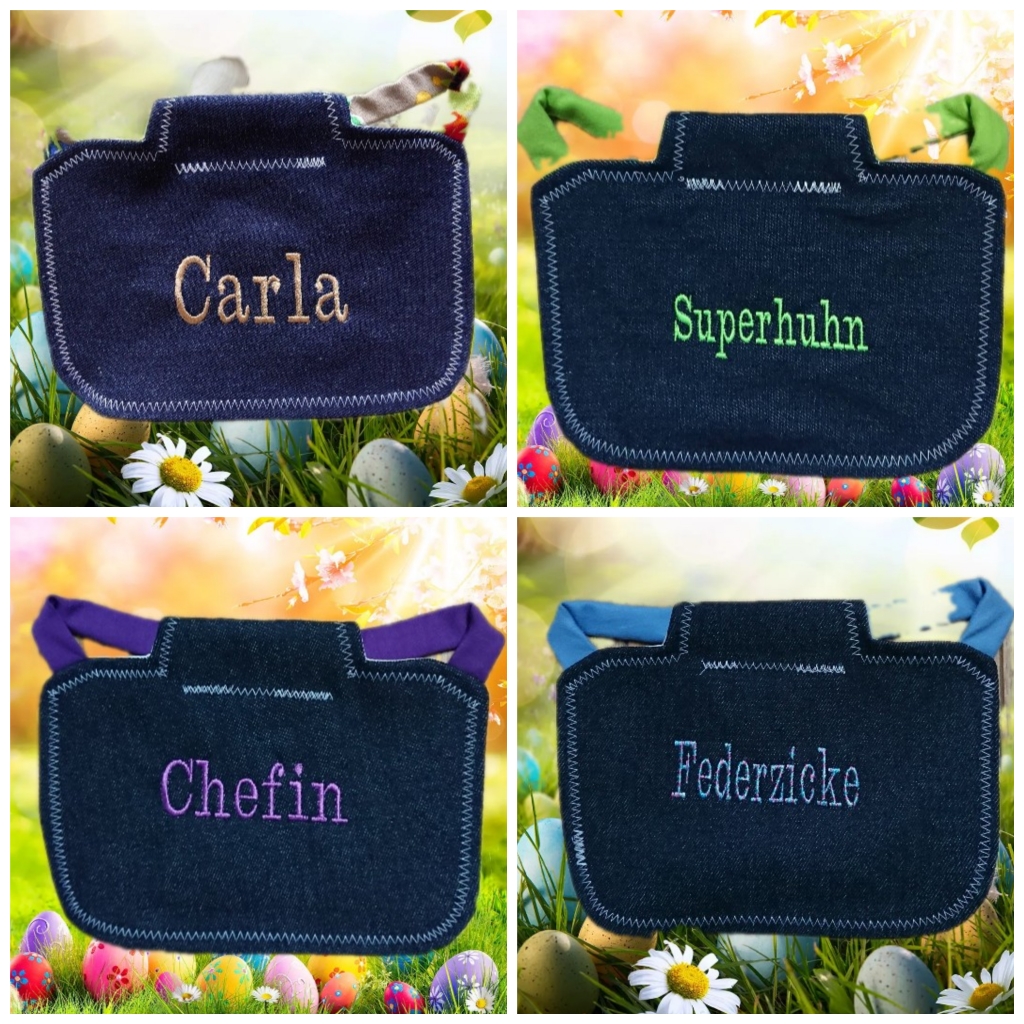 NEU : JEANSATTEL MIT SCHRIFTZUG