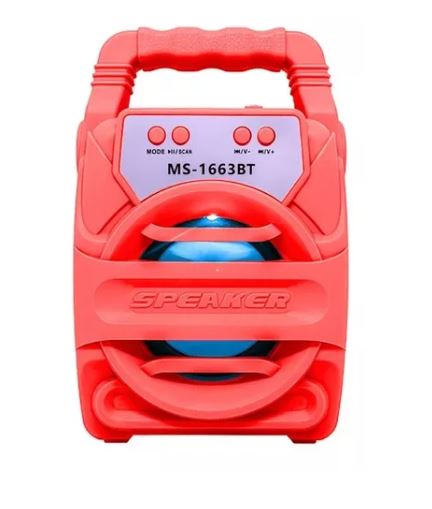 Parlante portátil bluetooth con luz radio usb tarjeta sd