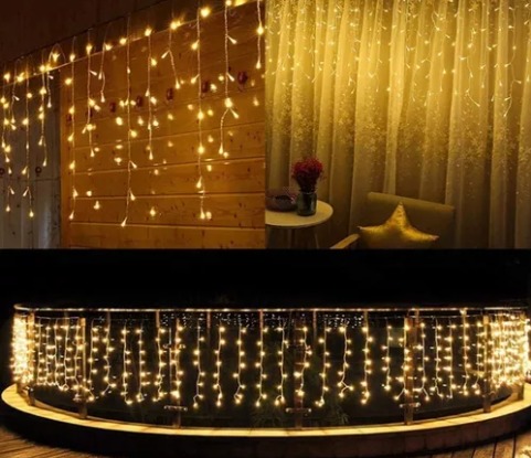 Guirnalda 100 Led Lluvia Cascada