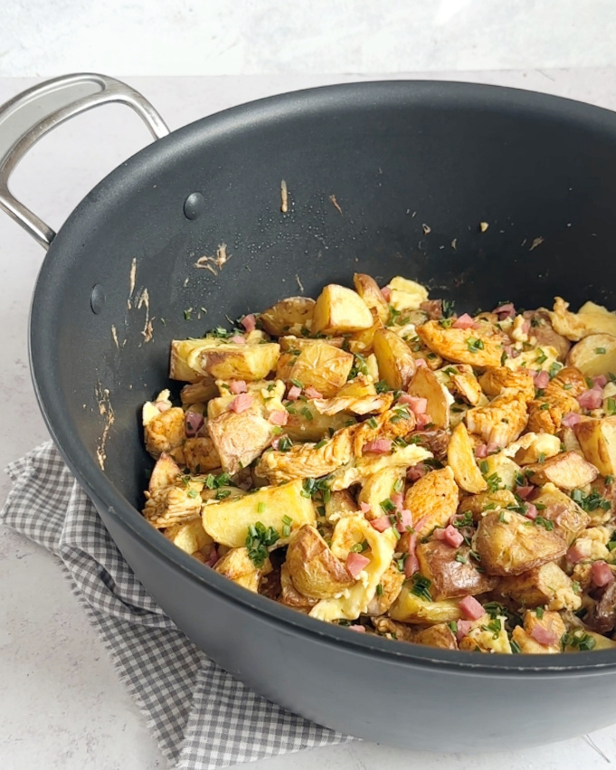 Hoppel Poppel Bratkartoffelpfanne Proteine und ausgewogen Airfryer