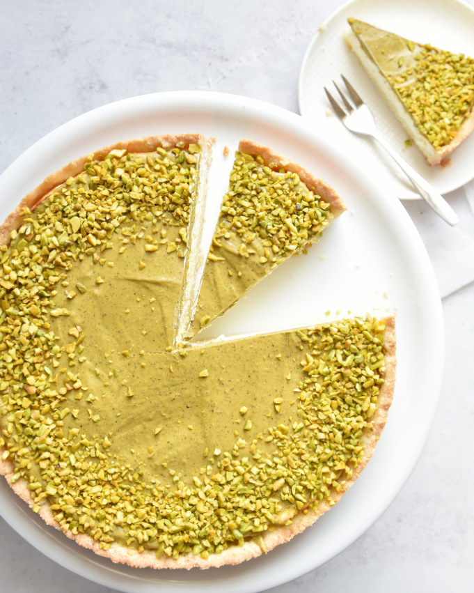 Käsekuchen mit Pistazien Topping, Thermomix