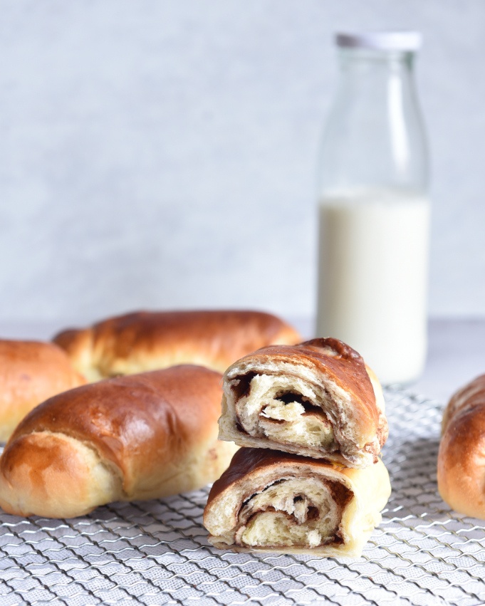 Milchbrötchen mit Zimt-Swirl ultrafluffig aus dem Thermomix