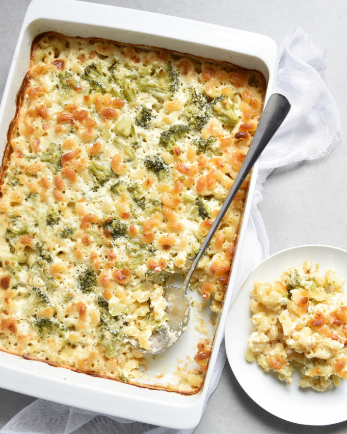 Brokkoli Cheddar Nudelauflauf Thermomix