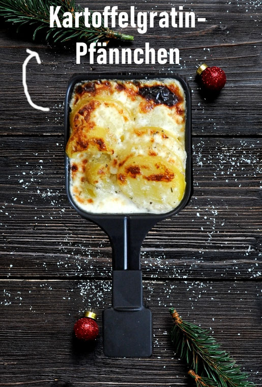 Kartoffelgratin Pfännchen Raclette, Klassiker, vegetarisch