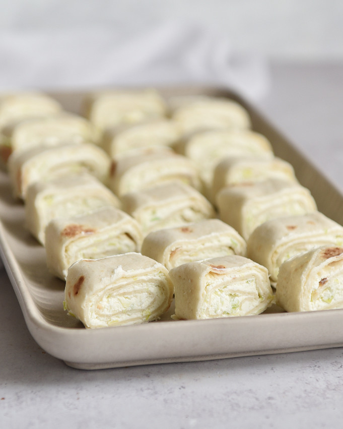 Lauch Feta Tortilla Röllchen als Fingerfood aus dem Thermomix