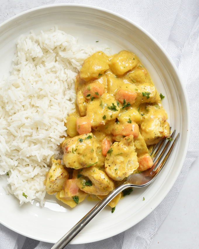 Massaman Curry mit Hähnchen oder mit Tofu, Thermomix