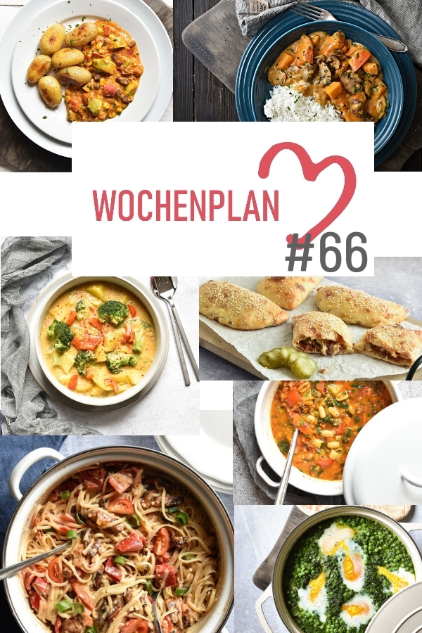 Was soll es die Woche bloß zu essen geben? Leckeres Gemüse, Pasta, Pizza oder lieber ein Curry oder Reisgericht? Hier kommt Wochenplan 66, Thermomix