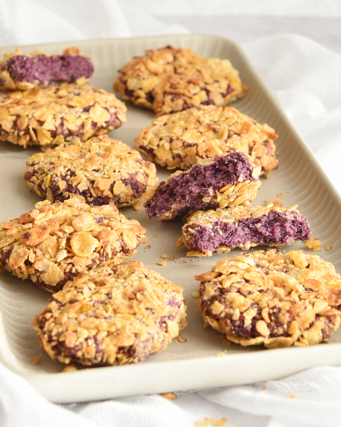 Rotkohl Nuggets mit Cornflakes Crunch, vegetarische Weihnachten, Thermomix