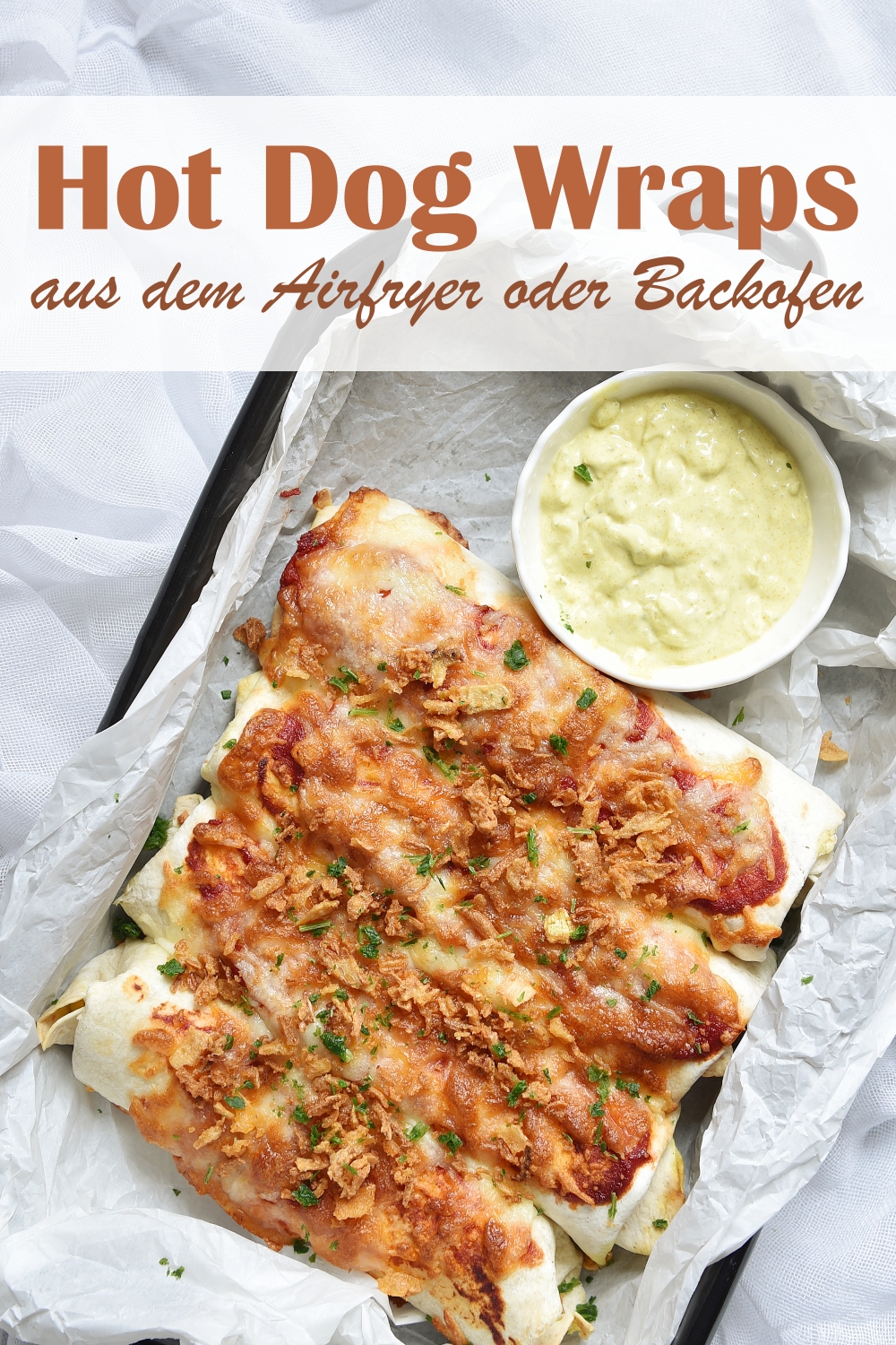 Hot Dog Wraps. Aus dem Airfryer oder Backofen. mix dich glücklich