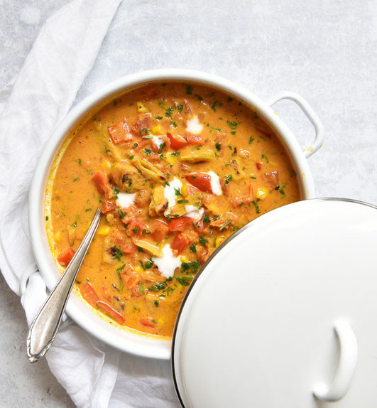 Gyros-Suppe vegetarisch, vegan machbar, Thermomix