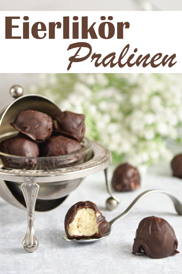 Eierlikör Pralinen, super Geschenkidee zu Weihnachten, zu Ostern oder als Mitbringsel oder Gastgeschenk bei einer Hochzeit, vegan möglich, Thermomix