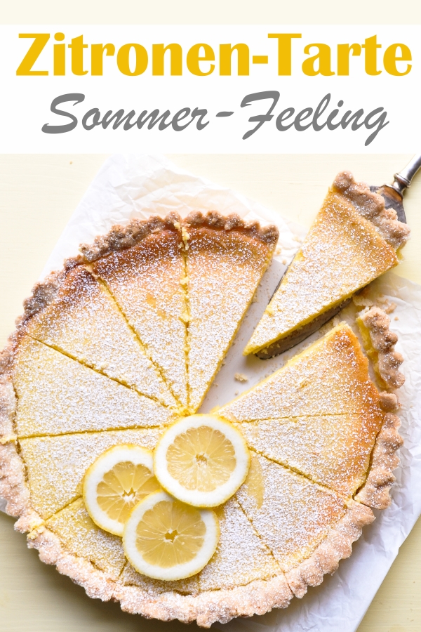 Zitronen Tarte Sommerfeeling auf dem Kaffeetisch, erfrischend, lecker, cremig, einfach zu machen, vegan möglich, Thermomix