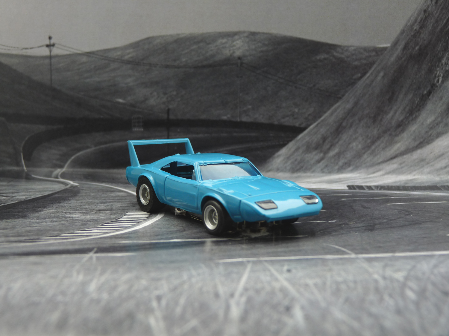 AURORA AFX Daytona Charger blau