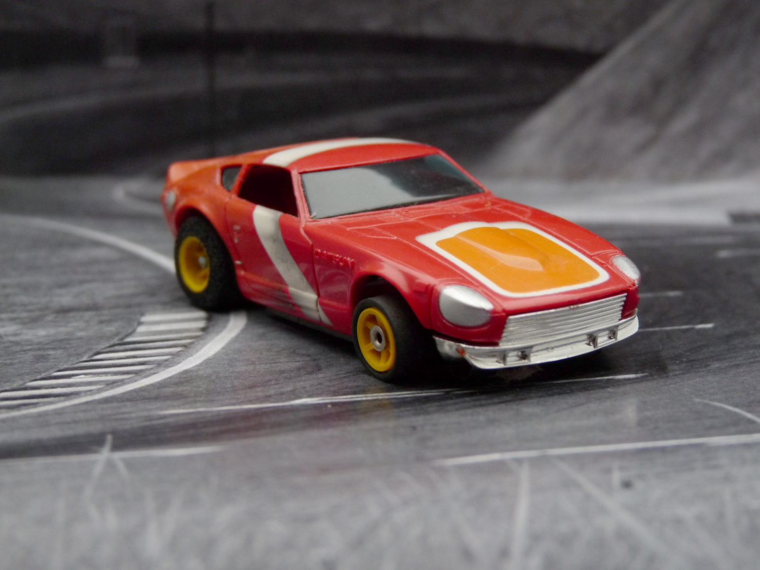 AURORA AFX BRE Datsun Z240 rot / orange / weiß European Version 