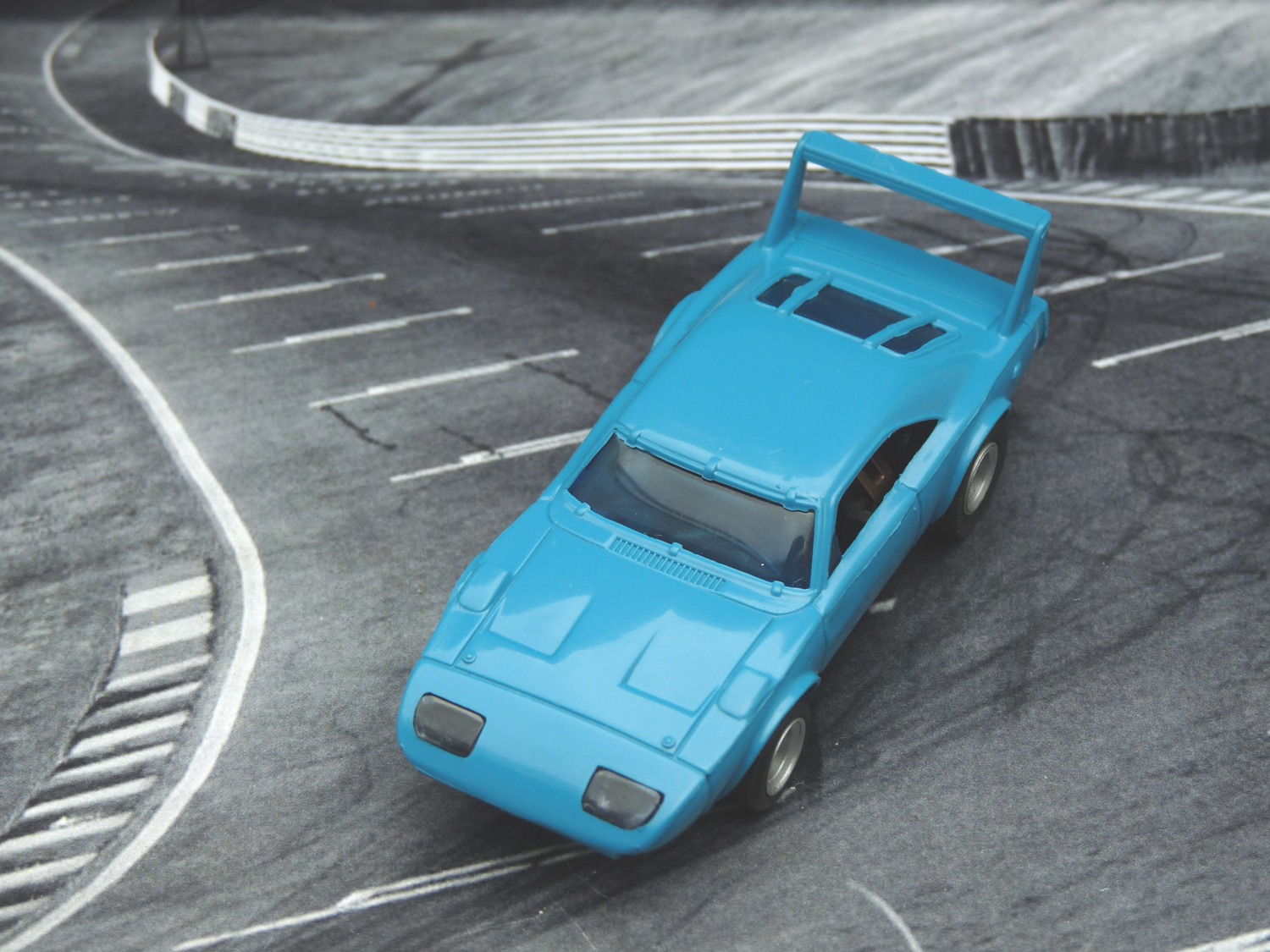 AURORA AFX Daytona Charger blau