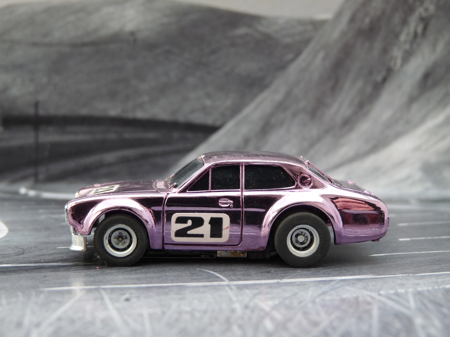 AURORA AFX Ford Escort chrome purple #21