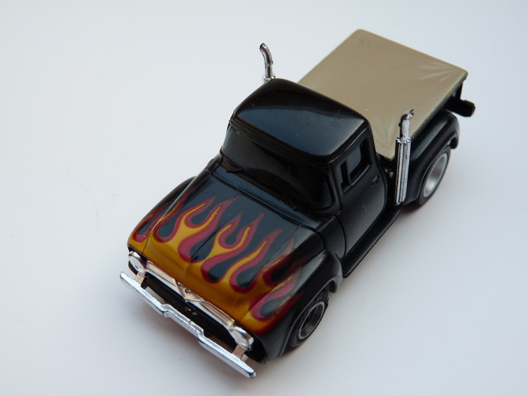 AURORA AFX '56 Ford Pick Up Truck schwarz/rot-gelbe Flammen