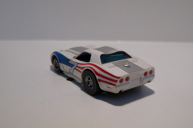 AURORA AFX Corvette "A" Produktion weiß/silber/Flagge #7