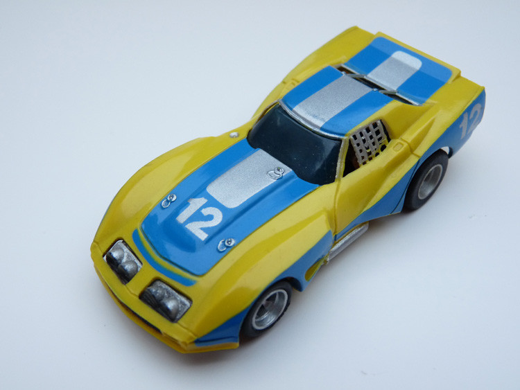 AURORA AFX Corvette GT gelb/blau/silber #12