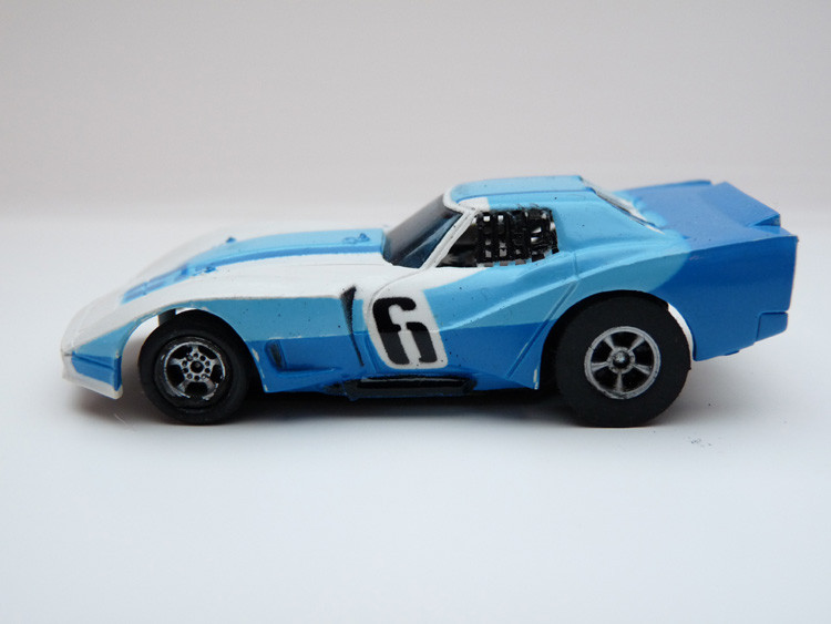 AURORA AFX Corvette GT weiß/blau/hellblau #6