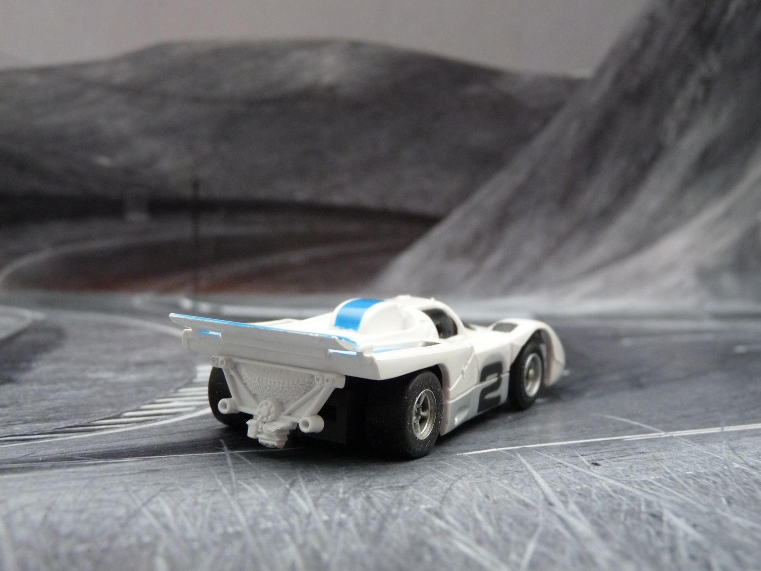 AURORA AFX Ferrari 512M weiß/blau/silber #2