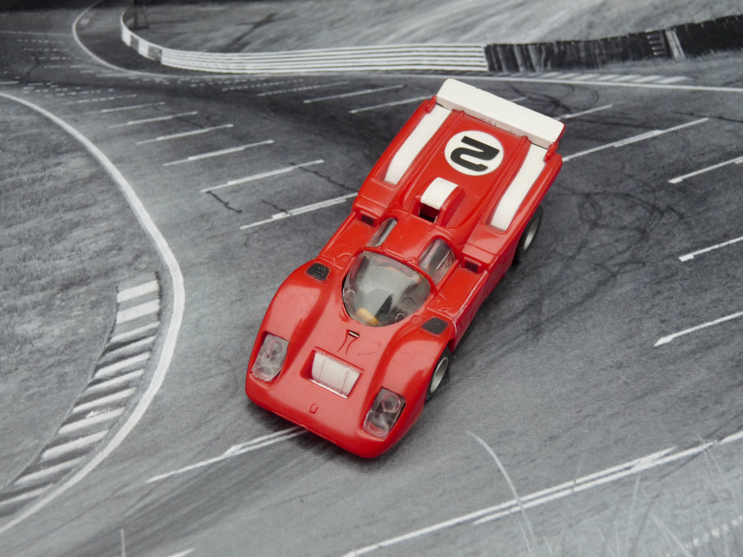 AURORA AFX Ferrari 512M rot/weiß #2