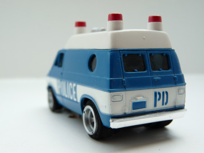 AURORA AFX Dodge Van Police weiß / blau #1946