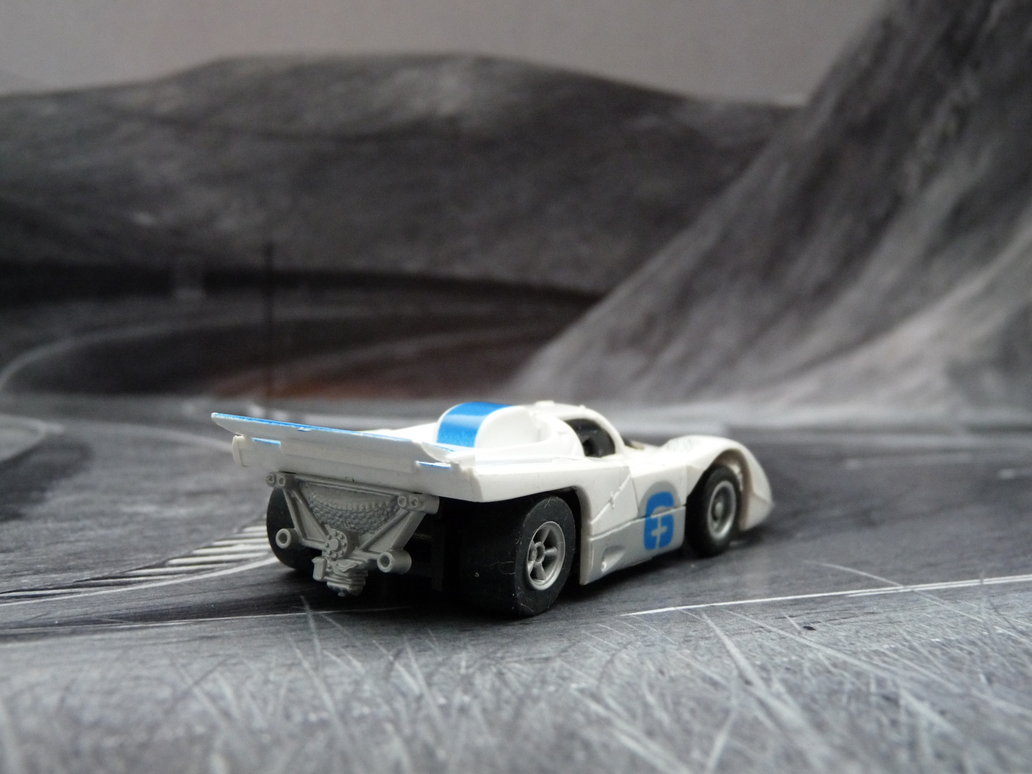 AURORA AFX Ferrari 512M weiß/blau/silber #6