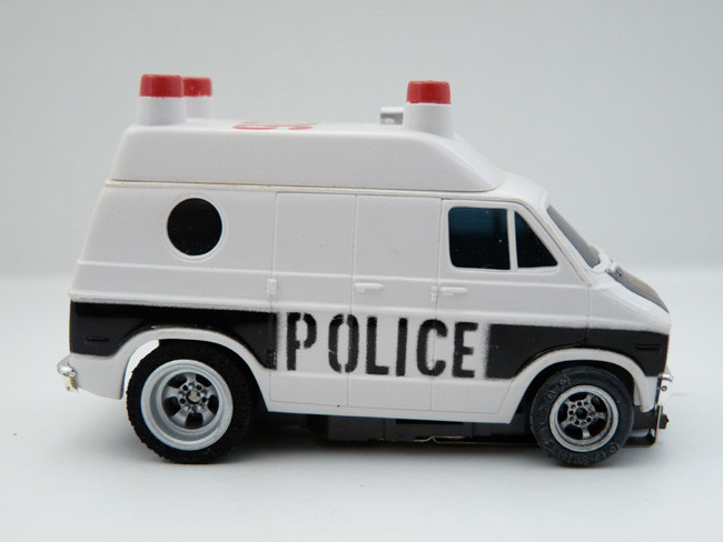 AURORA AFX Dodge Van Police weiß / schwarz #1946