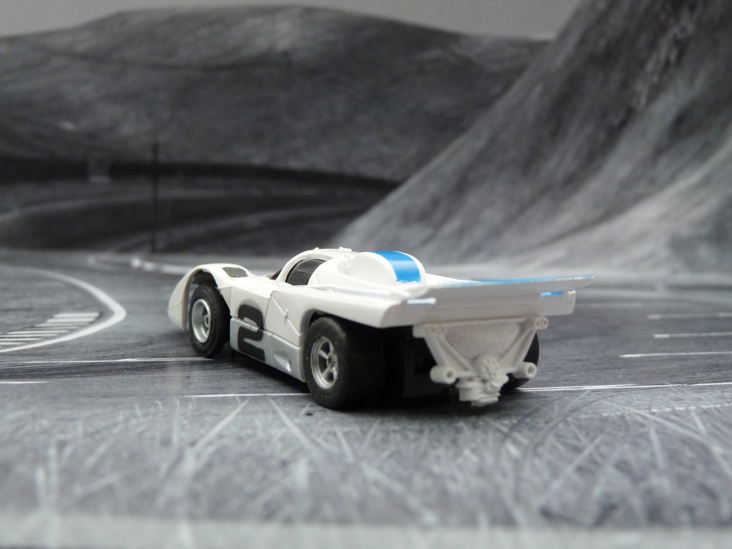 AURORA AFX Ferrari 512M weiß/blau/silber #2