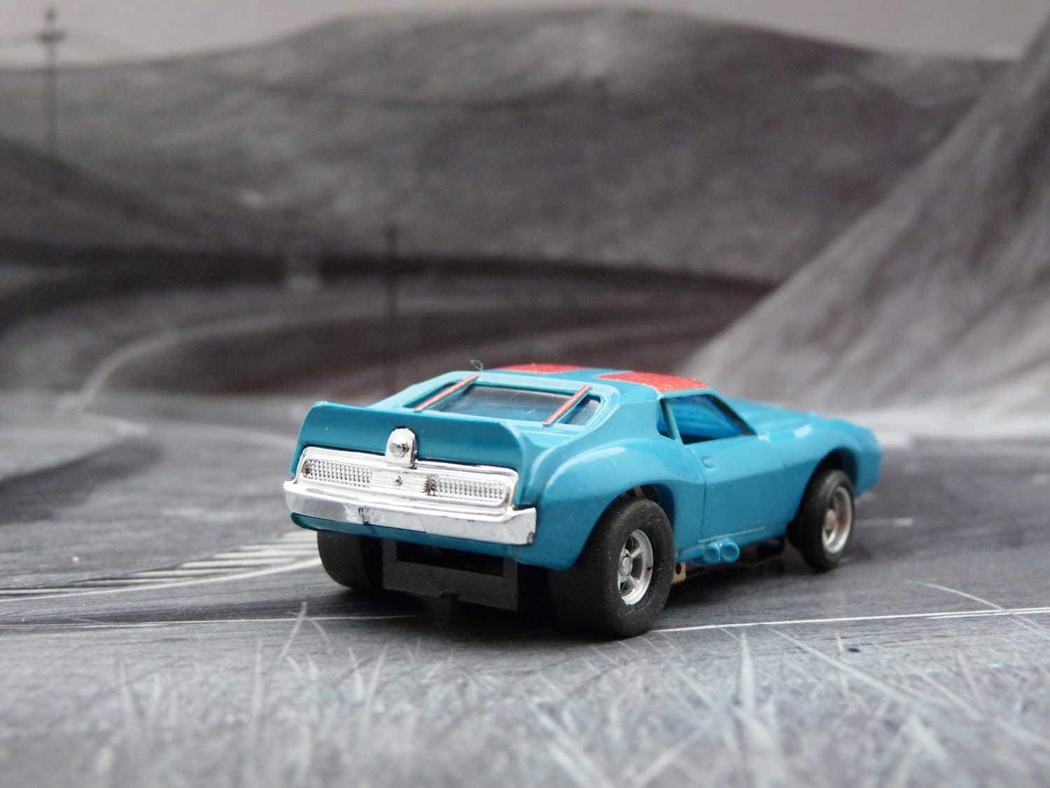 AURORA AFX Javelin Trans AM blau/rot mit blauer Haube