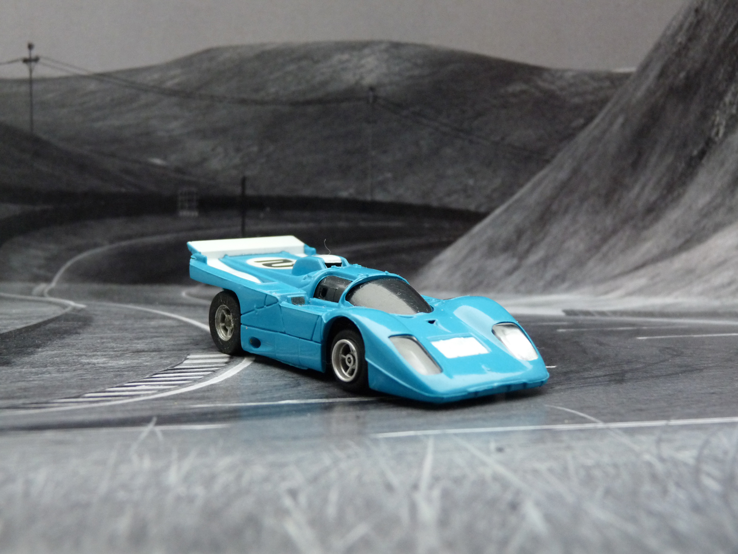 AURORA AFX Ferrari 512M blau/weiß #2