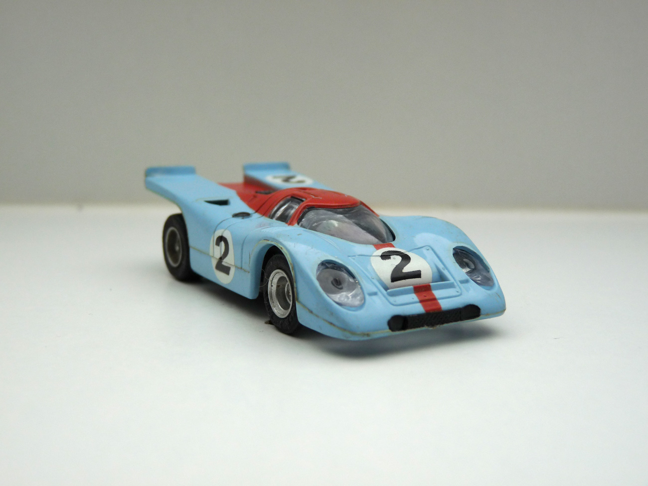AURORA AFX Porsche 917 hellblau/orange "Gulf" #2 - klare Scheibe