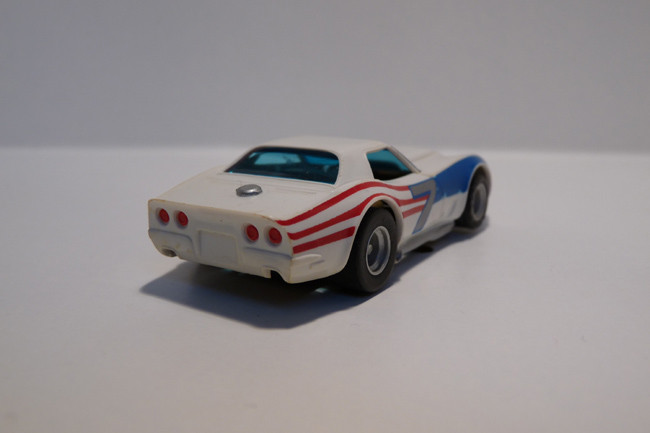 AURORA AFX Corvette "A" Produktion weiß/Flagge #7