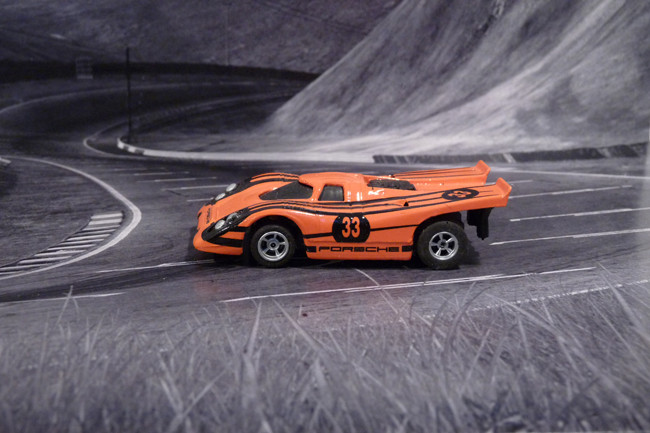 Porsche 917k FunCar orange mit schwarzen Streifen #33