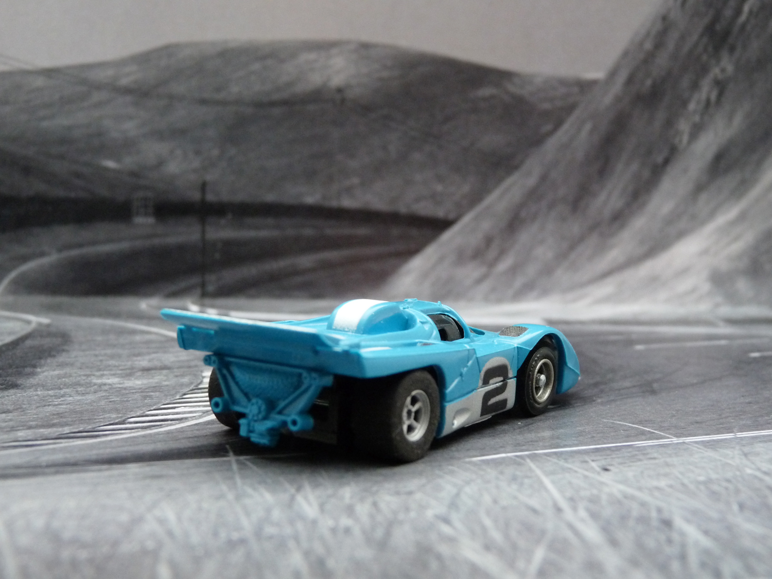 AURORA AFX Ferrari 512M blau/weiß/silber #2