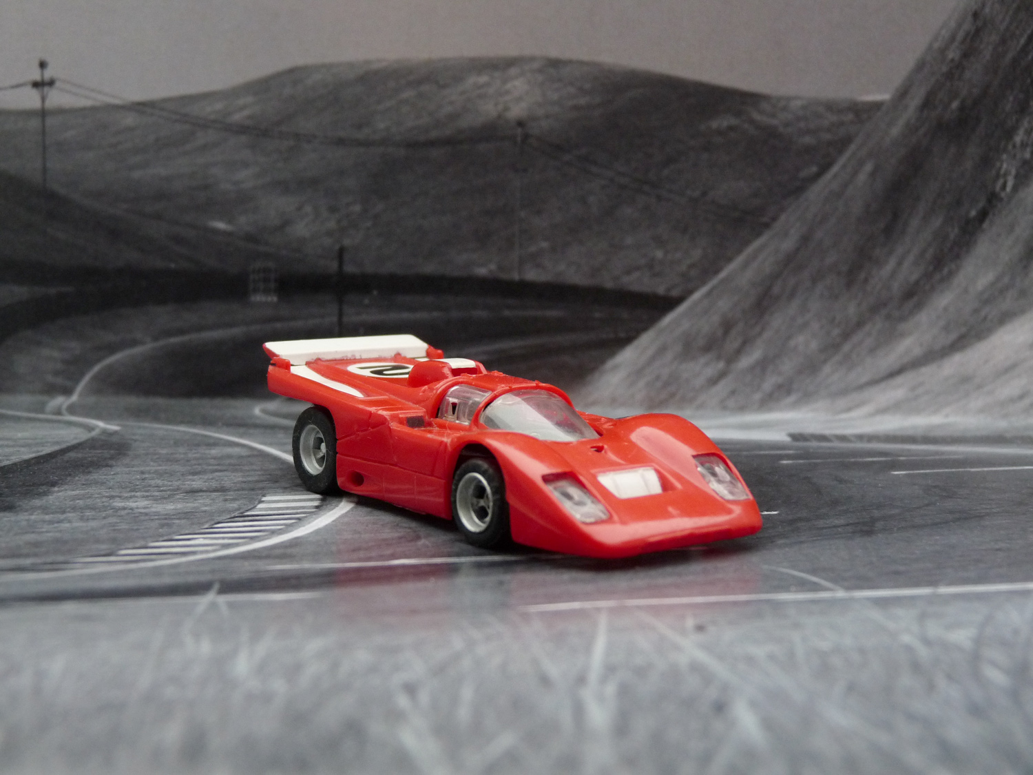 AURORA AFX Ferrari 512M rot/weiß #2