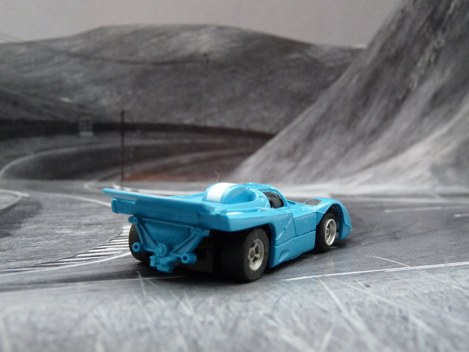 AURORA AFX Ferrari 512M blau/weiß #2