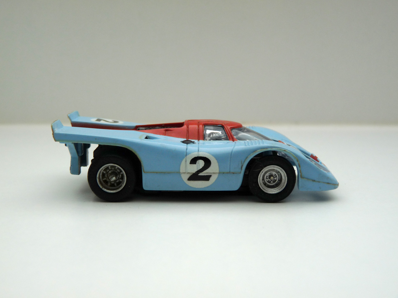 AURORA AFX Porsche 917 hellblau/orange "Gulf" #2 - klare Scheibe