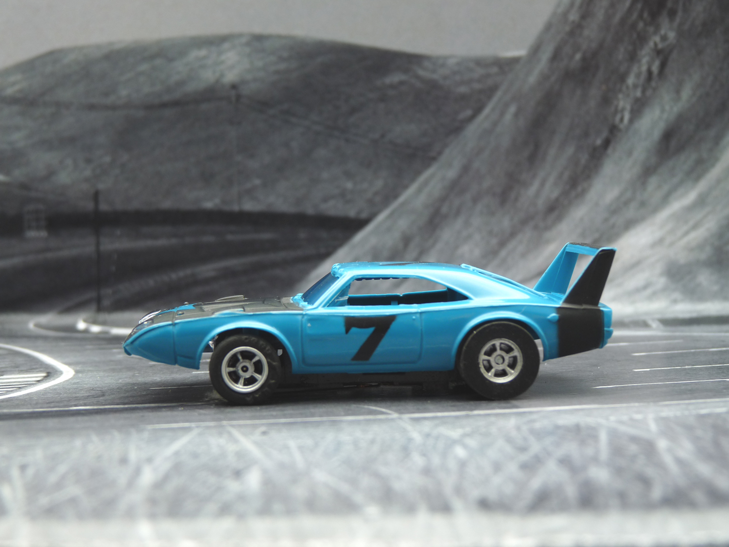 AURORA AFX Daytona Charger blau/schwarz mit Licht #7