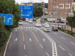 坂戸市　日本眼鏡株式会社　案内図（鶴ヶ島方面から）