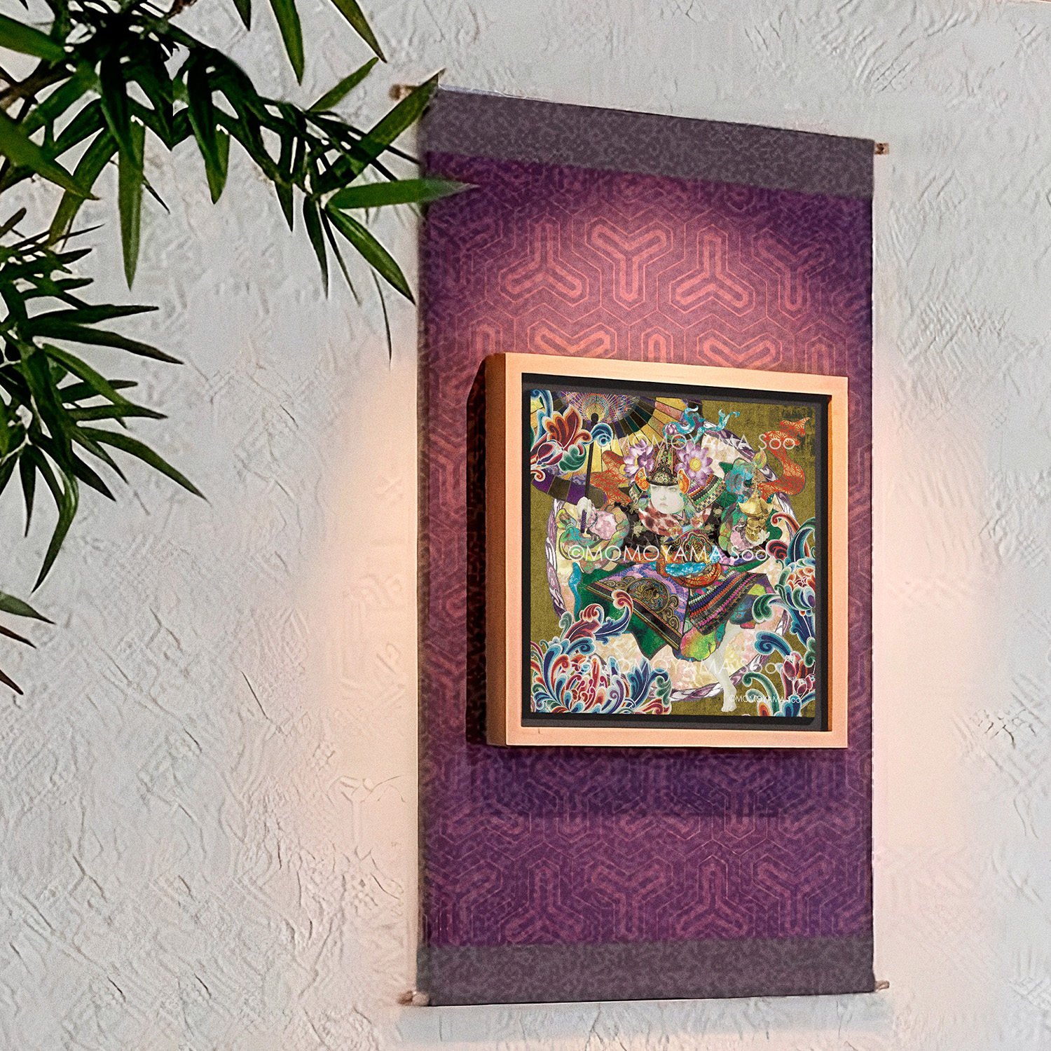 「花兜の多聞天」(06)410x410mm