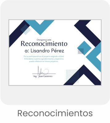 Fabricación de Reconocimientos, Diplomas y Certificados