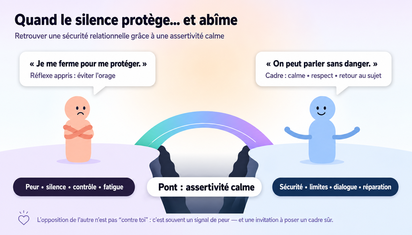 je déteste le conflit et je n’arrive plus à me faire respecter à la maison